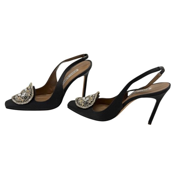 Manolo Blahnik Slingback heels with Embellishments - Size 9 - Picture 6 of 9